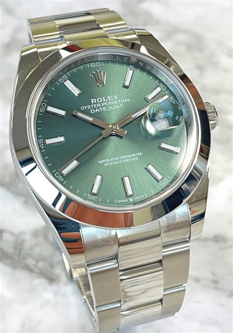 rolex datejust green dial chrono24|2022 rolex datejust 41mm.